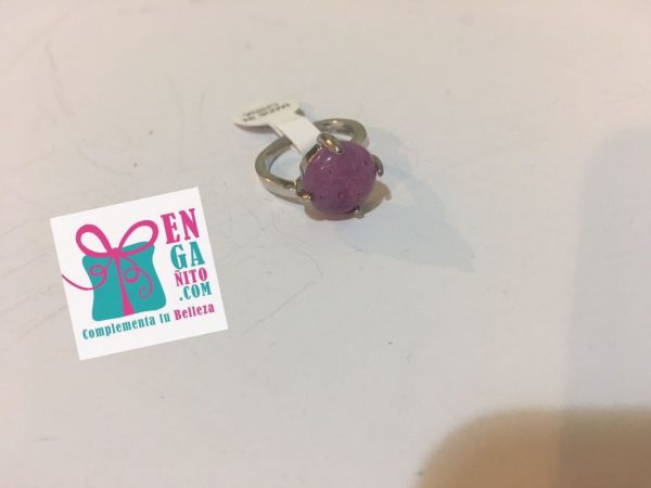 Anillo morado, 4 puntas