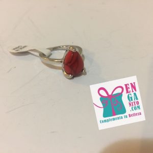 Anillo rojo medida 18