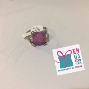 Anillo morado medida 19