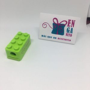 Sacapuntas Lego Verde