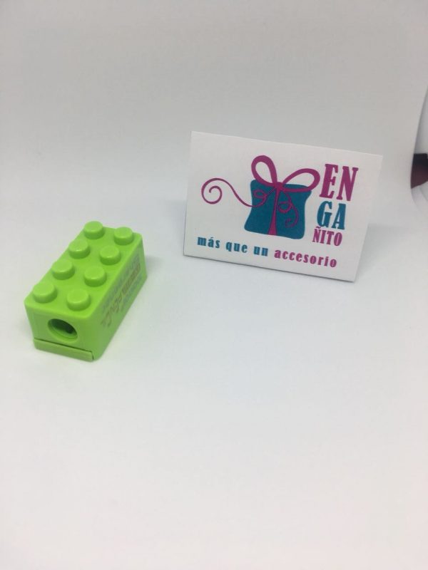 Sacapuntas Lego Verde