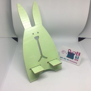 Soporte Celular verde Conejo
